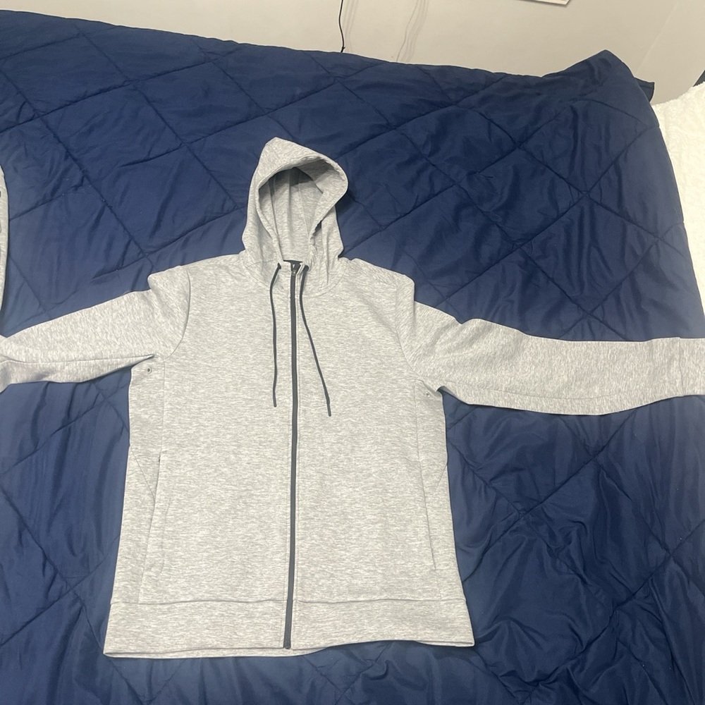 Gray Zip-Up Hoodie